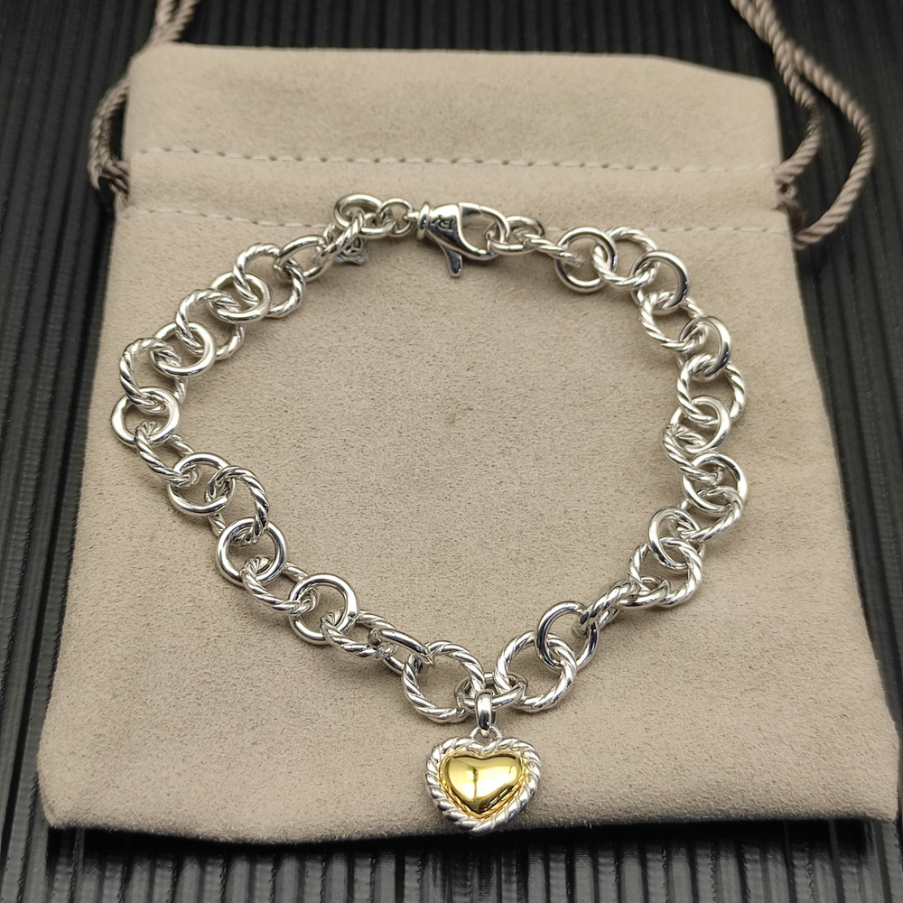 David Yurman Heart-Shaped Button Bracelet - Picture 2 of 4